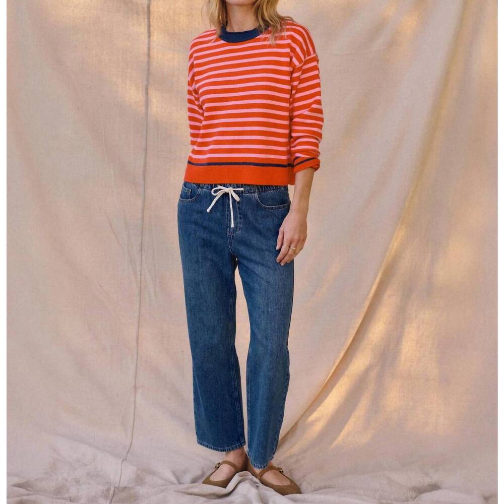 NEW MARINE LAYER ella straight leg pants in medium wash - Picture 7 of 8